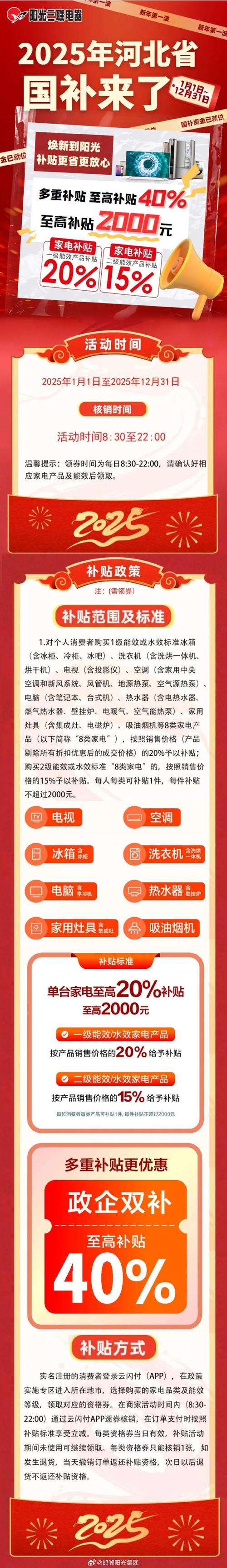（家电国家补贴什么时候结束）